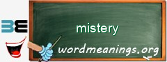 WordMeaning blackboard for mistery
